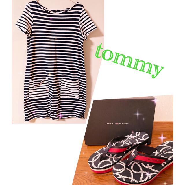 TOMMY HILFIGER(トミーヒルフィガー)の★tommy★ワンピース&サンダル!! レディースのワンピース(ひざ丈ワンピース)の商品写真