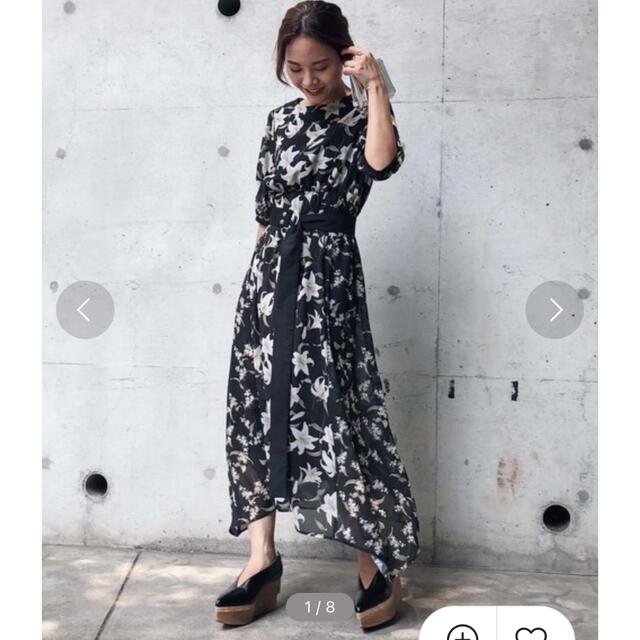 ameri vintage ロングワンピース TWIN LILY DRESS