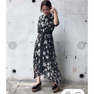 アメリヴィンテージ(Ameri VINTAGE)のameri vintage ロングワンピース TWIN LILY DRESS(ロングワンピース/マキシワンピース)