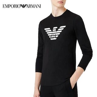 エンポリオアルマーニ(Emporio Armani)の38 EMPORIO ARMANI ブラック 長袖ロンT size M(Tシャツ/カットソー(七分/長袖))