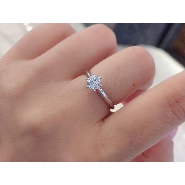 天然ダイヤモンドリング0.5ct k18の通販 by 天然ダイヤモンド&パール's