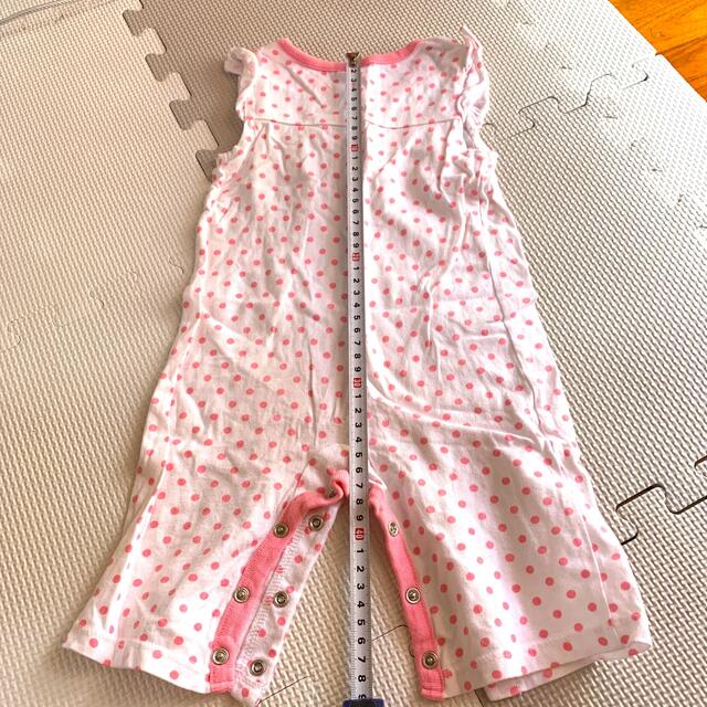 GYMBOREE(ジンボリー)のベビー服　ロンパース　ジンボリー　ドット　ピンク キッズ/ベビー/マタニティのベビー服(~85cm)(ロンパース)の商品写真