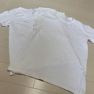 ユニクロ(UNIQLO)のシンプル無地白Tシャツ2枚(Tシャツ(半袖/袖なし))