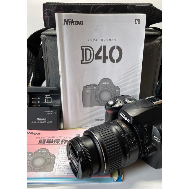 カメラバック付き！　美品　Nikon ニコン　D40 デジタル　一眼レフカメラ