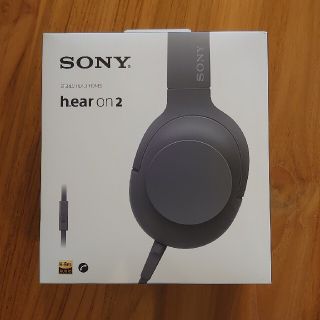 ソニー(SONY)のソニー ステレオヘッドホンh.ear on 2(MDR-H600A) B(1コ入(ヘッドフォン/イヤフォン)