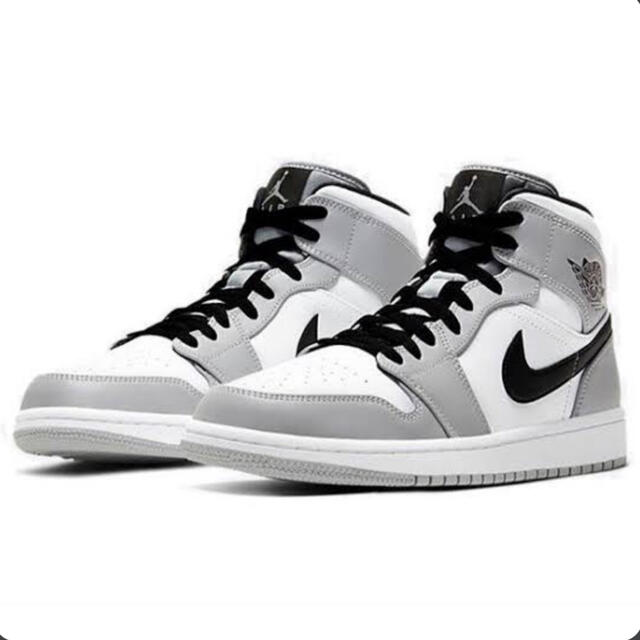 NIKE AIR JORDAN 1 MID LIGHT SMOKE GREY