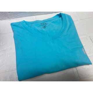 ポロラルフローレン(POLO RALPH LAUREN)の【美品】ポロラルフローレン　ティシャツ　スカイブルー(Tシャツ(半袖/袖なし))