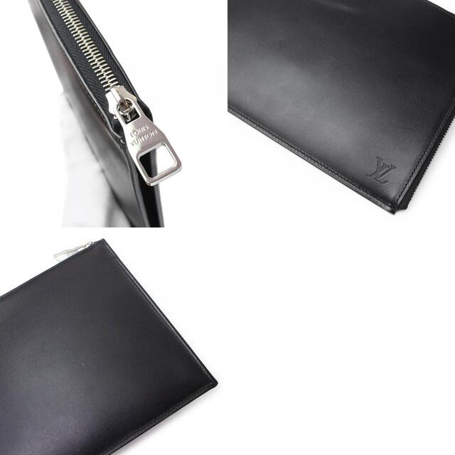 ルイ ヴィトン ポシェットジュール PM クラッチバッグ ポーチ ノマド レザー ブラック 黒 R99303 LOUIS VUITTON(美品)