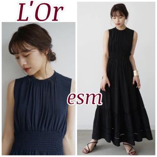 ノーブル(Noble)のL'Or   Chiffon Tiered Dress(ロングワンピース/マキシワンピース)