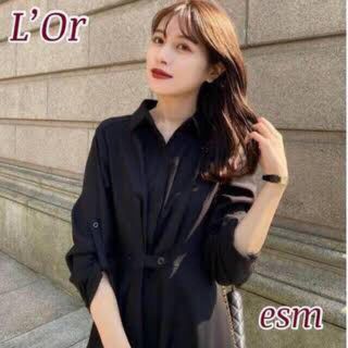 ノーブル(Noble)のL'or Waist tuck Shirt Dress (ロングワンピース/マキシワンピース)