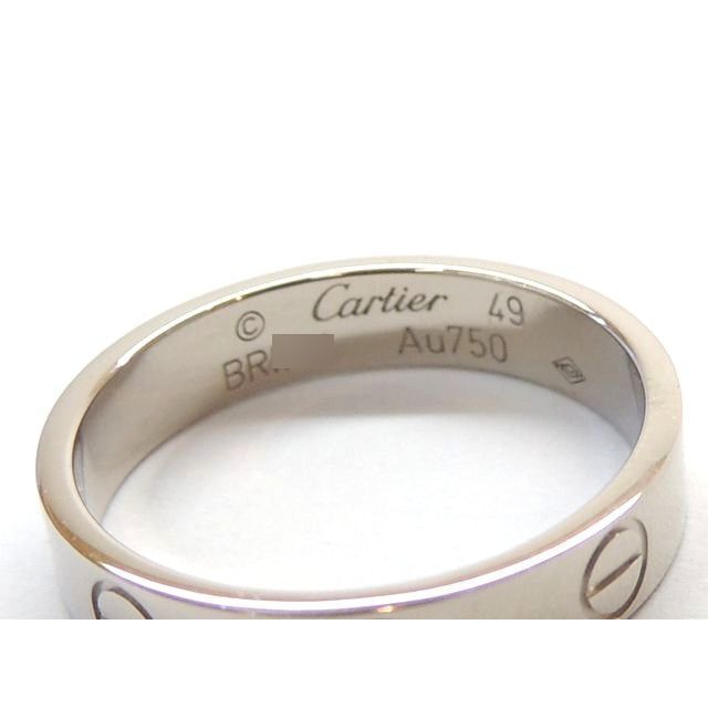 ミニラブリ Cartier - カルティエ ミニラブリング 9号(49) K18 ホワイトゴールド 750の通販 by ラクマ公式ショップ