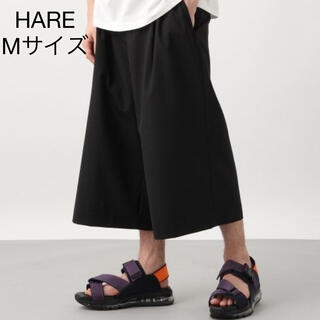 ハレ(HARE)の【美品】ハレ 黒 M ワイドクロップドパンツ ワイドパンツ(スラックス)