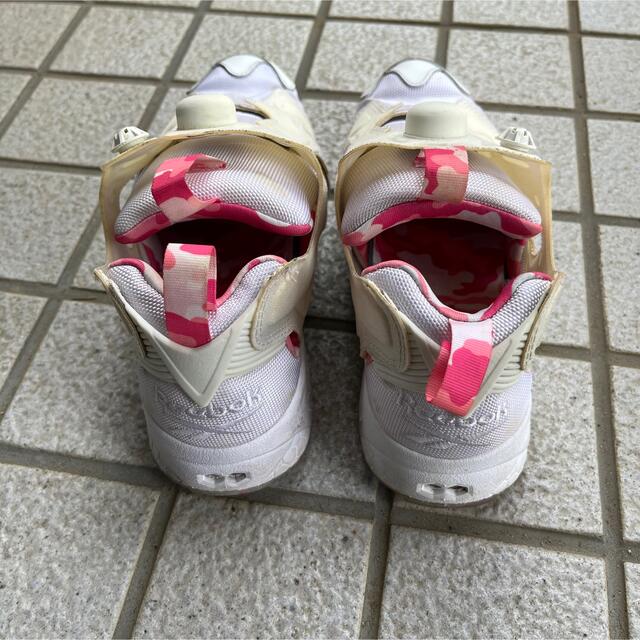 Reebok ポンプフューリー ピンク ホワイト 迷彩