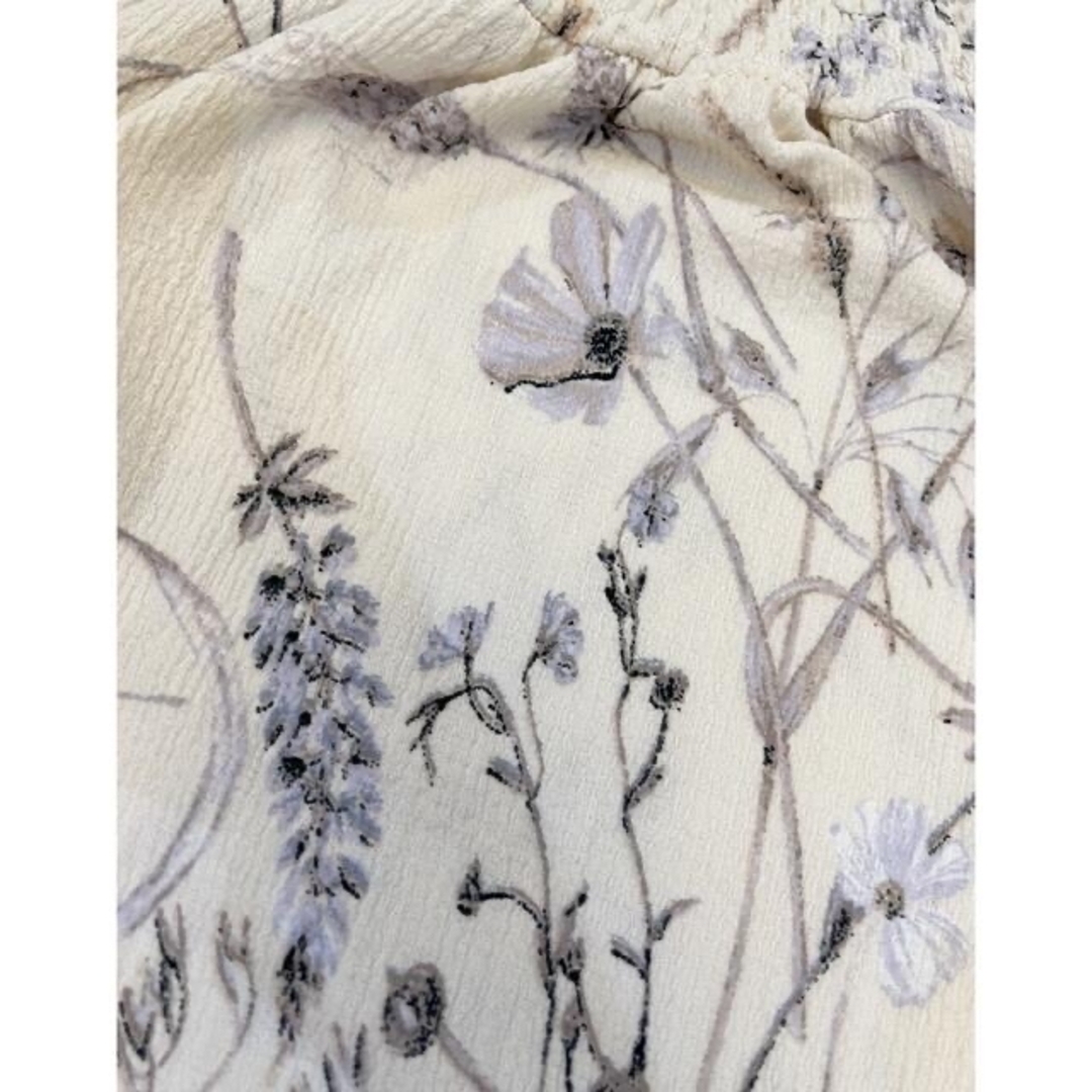 H&M - H&M フラワーチュニックワンピース 水彩花柄ワンピース