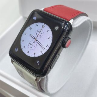 アップルウォッチ(Apple Watch)のApple Watch series3 アップルウォッチ 黒ステンレス セルラー(その他)