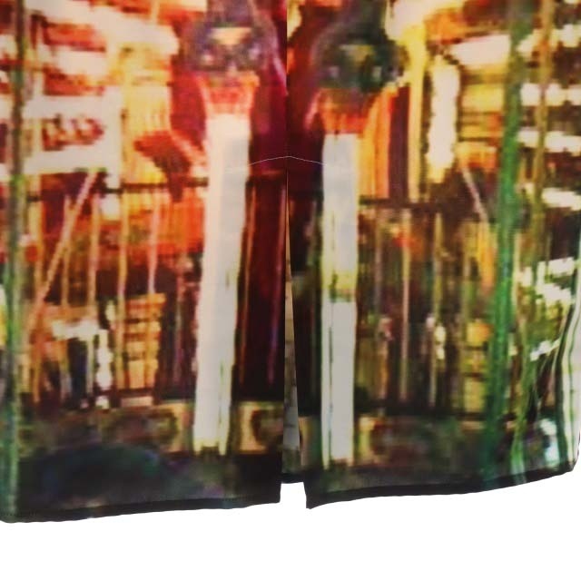 agnes b.(アニエスベー)のアニエスベー 転写プリント ロングスカート タイト タック 38 マルチカラー レディースのスカート(ロングスカート)の商品写真