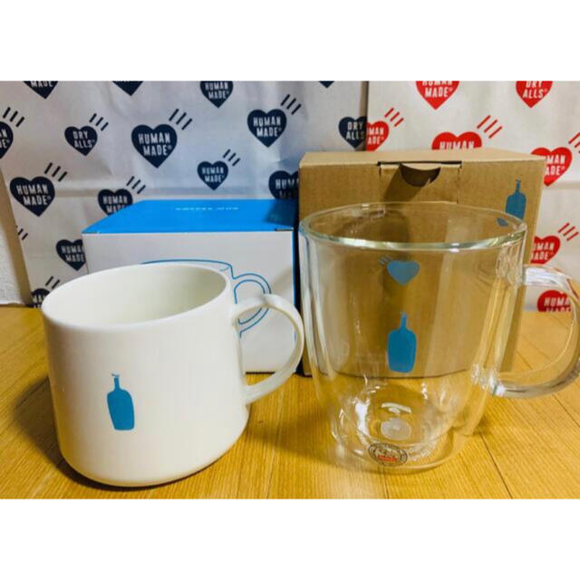 HUMAN MADE(ヒューマンメイド)のhumanmade ブルーボトル MUG 2個 インテリア/住まい/日用品のキッチン/食器(グラス/カップ)の商品写真