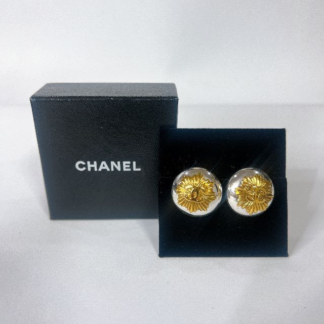 CHANEL/シャネル】イヤリング ココマーク シルバーゴールド シルバー