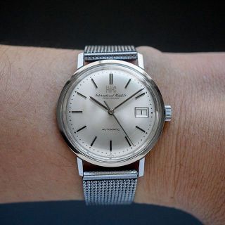 (295) 稼働美品 ★ IWC 自動巻 ダブルロゴ ★ 日差5秒 1978年製