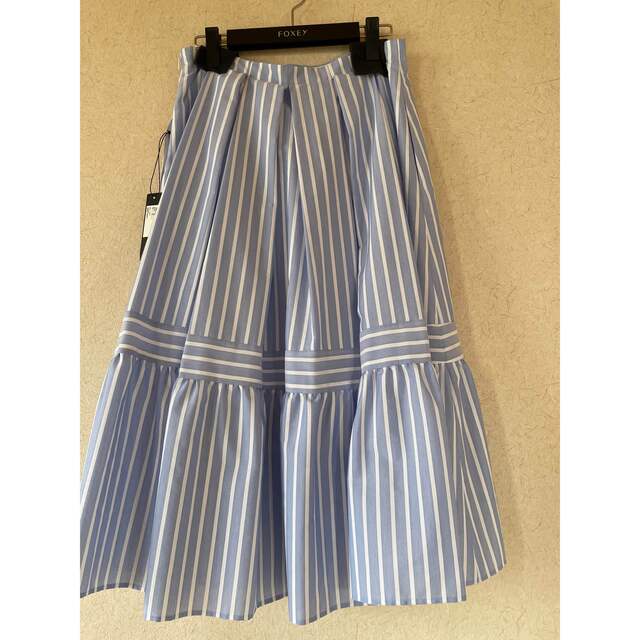 充実の品 FOXEY - フォクシー スカート LE CIEL SKIRTストライプ新品