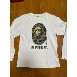 アベイシングエイプ(A BATHING APE)の【値下げ交渉可】APE 迷彩ロングTシャツ(Tシャツ/カットソー(七分/長袖))