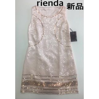 リエンダ(rienda)のrienda dress リエンダ   総スパンコール ミニドレス ワンピース(ミニドレス)