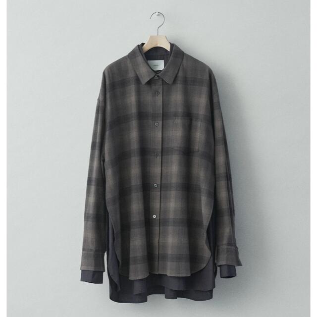 stein OVERSIZED LAYERED FLANNEL SHIRT