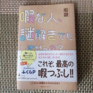 暇な人、謎解きでもしませんか？(趣味/スポーツ/実用)