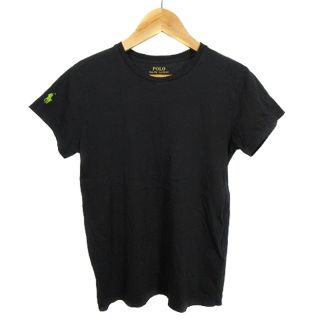 ポロラルフローレン(POLO RALPH LAUREN)のポロ ラルフローレン Tシャツ カットソー 半袖 コットン ロゴ 刺繍 S 黒(Tシャツ(半袖/袖なし))