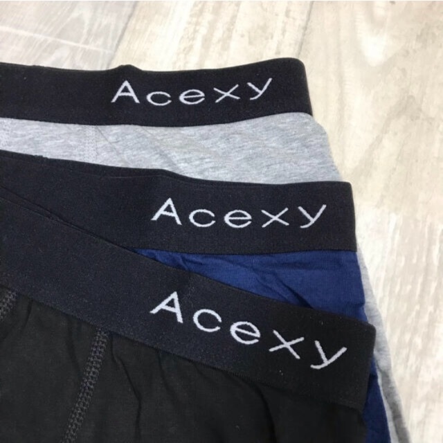 97-2503 Acexy ボクサーパンツ 3枚組 吸水速乾 通気吸汗 綿 メンズのアンダーウェア(ボクサーパンツ)の商品写真