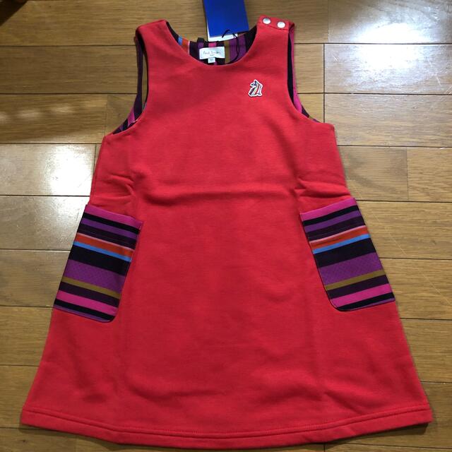 Paul Smith(ポールスミス)のポールスミス新品タグ付ベビーカラーMIXワンピース100 キッズ/ベビー/マタニティのキッズ服女の子用(90cm~)(ワンピース)の商品写真