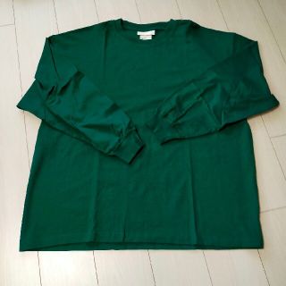 エイチアンドエム(H&M)の【Ｈ＆Ｍ】メンズ ベーシック ロングスリーブ 袖リブ 深グリーン(Tシャツ/カットソー(七分/長袖))