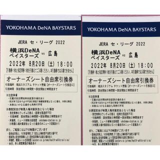 ヨコハマディーエヌエーベイスターズ(横浜DeNAベイスターズ)の横浜ベイスターズ　観戦ペアチケット(野球)