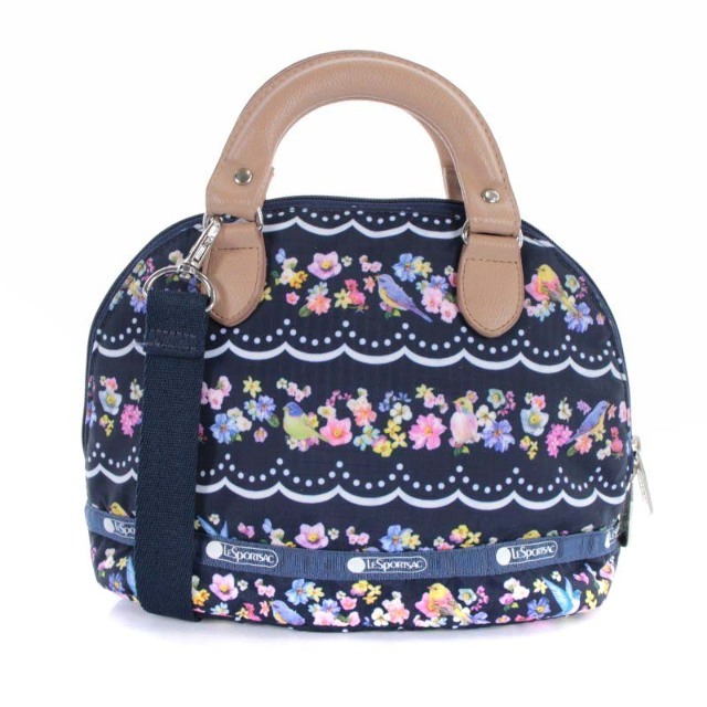 LeSportsac(レスポートサック)のレスポートサック チェスティ 花柄 トートバッグ ハンドバッグ 2way 紺 レディースのバッグ(ハンドバッグ)の商品写真