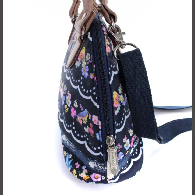 LeSportsac(レスポートサック)のレスポートサック チェスティ 花柄 トートバッグ ハンドバッグ 2way 紺 レディースのバッグ(ハンドバッグ)の商品写真