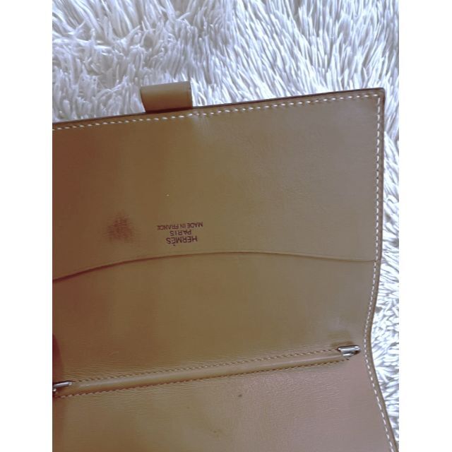 HERMES エルメス アジェンダ ボックスカーフ 手帳カバー ライト