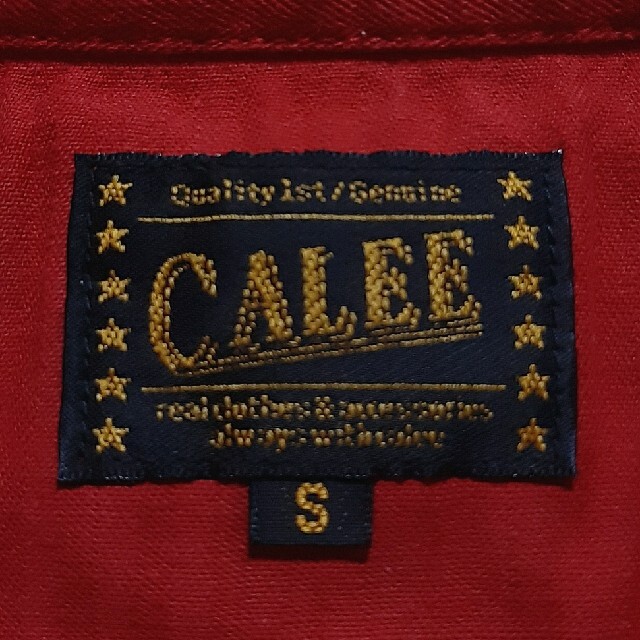 CALEE(キャリー)の定価18700円 CALEE キャリー 半袖ワークシャツ S ヘリンボーン メンズのトップス(シャツ)の商品写真