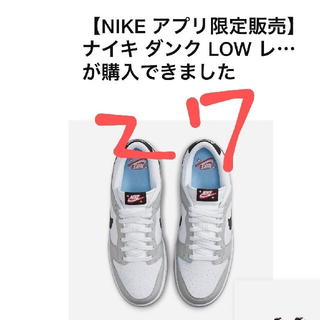 スニーカーNike Dunk Low SE Lottery Grey Fog　ダンク　27