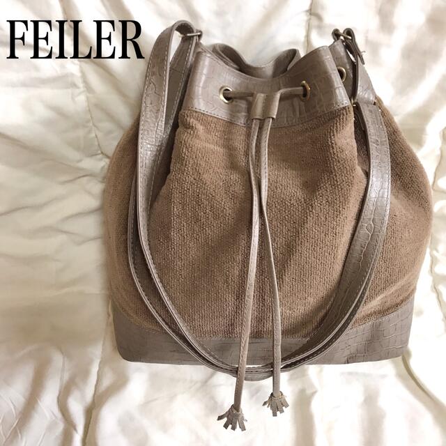 【美品】FEILER　フェイラー　 ワーキングウーマンユニ　ショルダーバッグ