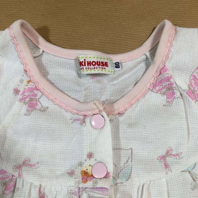 mikihouse(ミキハウス)のミキハウス　夏　半袖　パジャマ　80 キッズ/ベビー/マタニティのベビー服(~85cm)(パジャマ)の商品写真