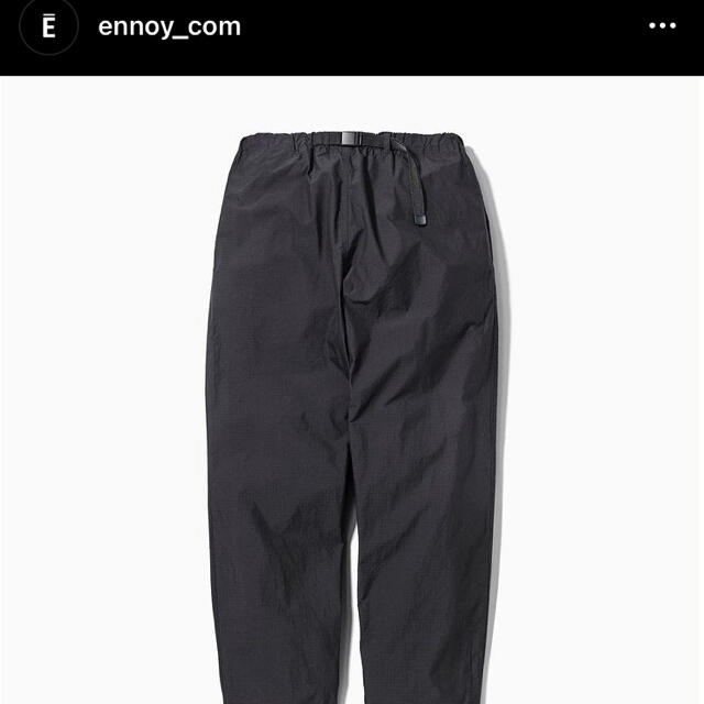 ennoy Ripstop Easy Pants (BLACK) Mサイズ