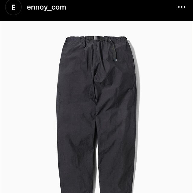 1LDK SELECT - 美品 ENNOY Ripstop Easy Pants BLACK Lサイズの通販 by