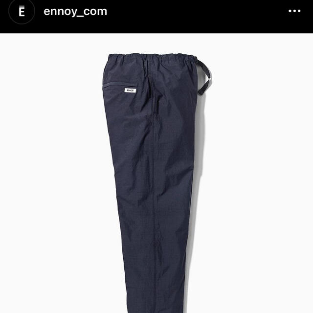 パンツM 新品 ennoy Ripstop Easy Pants (BLACK)