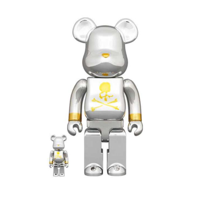 MEDICOM TOY(メディコムトイ)のBe@rbrick mastermind JAPAN SILVER100 400 エンタメ/ホビーのフィギュア(その他)の商品写真