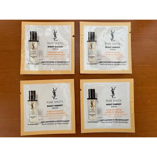 イヴサンローランボーテ(Yves Saint Laurent Beaute)のイヴ・サンローラン☆ピュアショット☆ナイトセラム☆サンプル４包☆美容液(美容液)