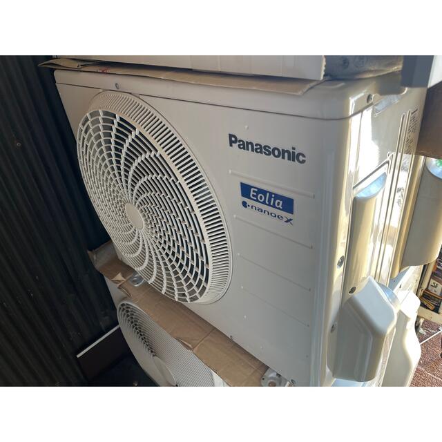 Panasonic(パナソニック)の室外機も込 2019年製 スマホ対応 自動お掃除 6畳用 パナソニック エアコン スマホ/家電/カメラの冷暖房/空調(エアコン)の商品写真