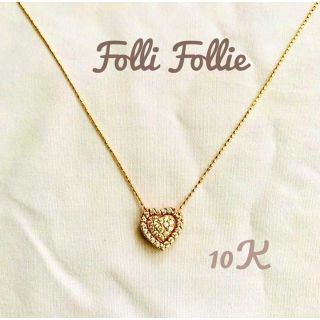 フォリフォリ(Folli Follie)の美品♡ FolliFolle　フォリフォリゴールド ハートモチーフ ネックレス(ネックレス)