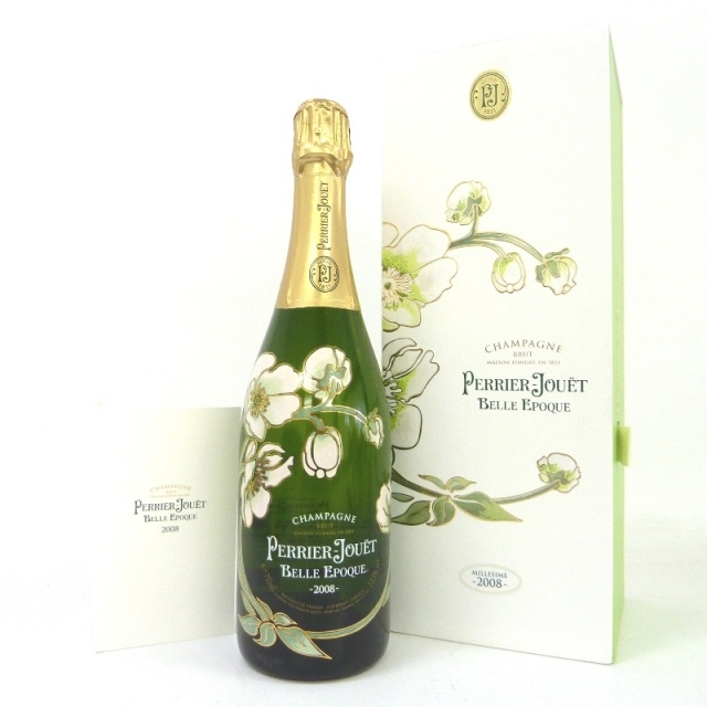 未開封★Perrier-jouet Belle Epoque【ペリエジュエ ベルエポック】 ブリュット 2008 750ml 冊子付 箱付