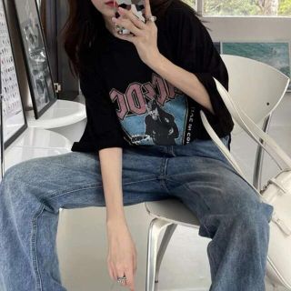 ハニースモーク(HoneySmoke)のSHEIN  HONNYSMOKE ロック　Tシャツ(Tシャツ/カットソー(半袖/袖なし))