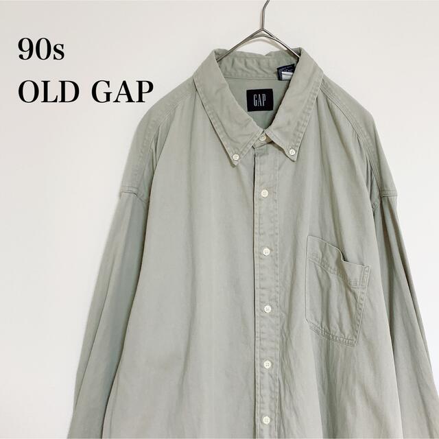 90s OLD GAP 無地 L/S shirt XXL